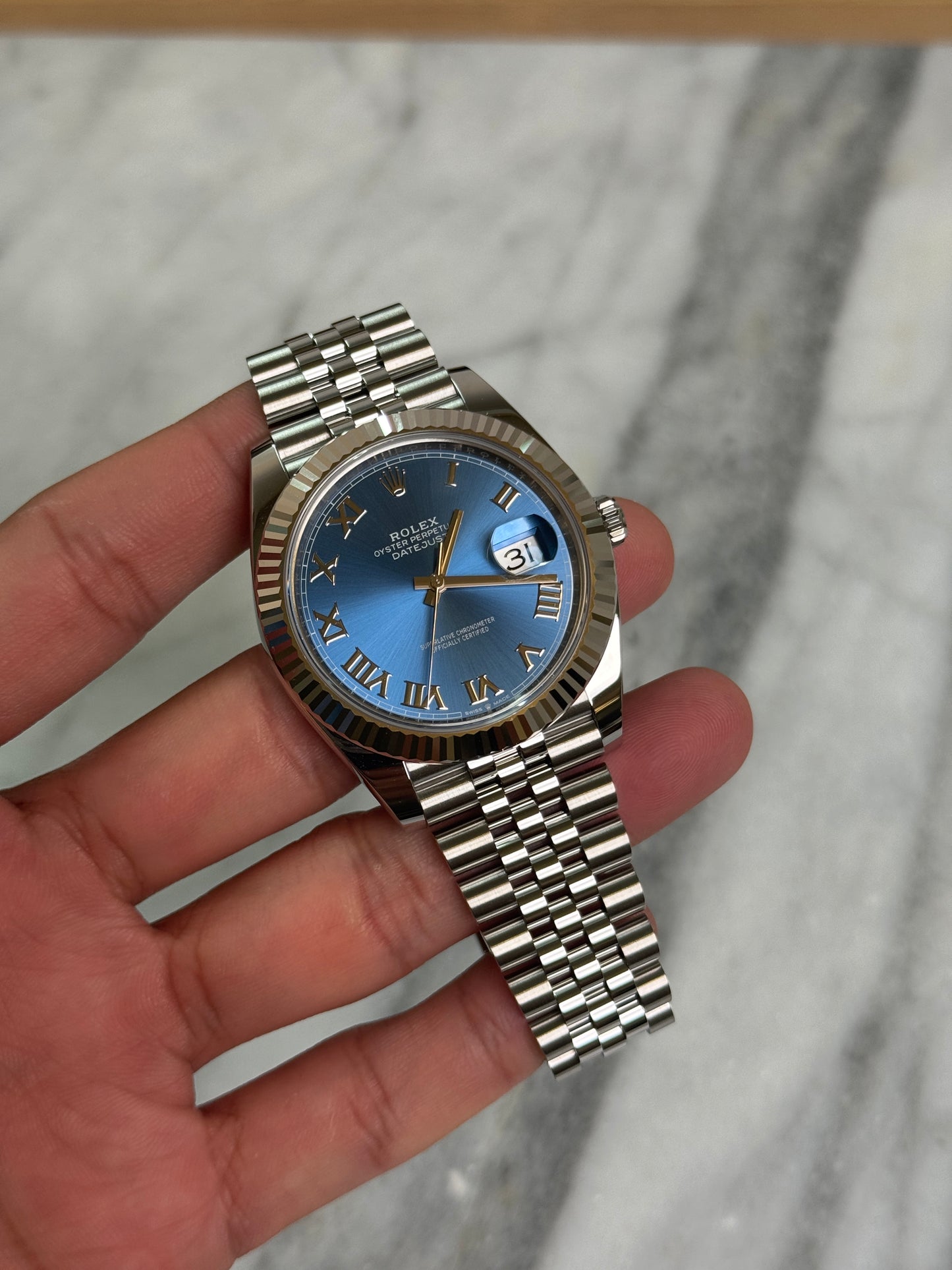 2025 126300 Jubilee Blue Roman New Complete