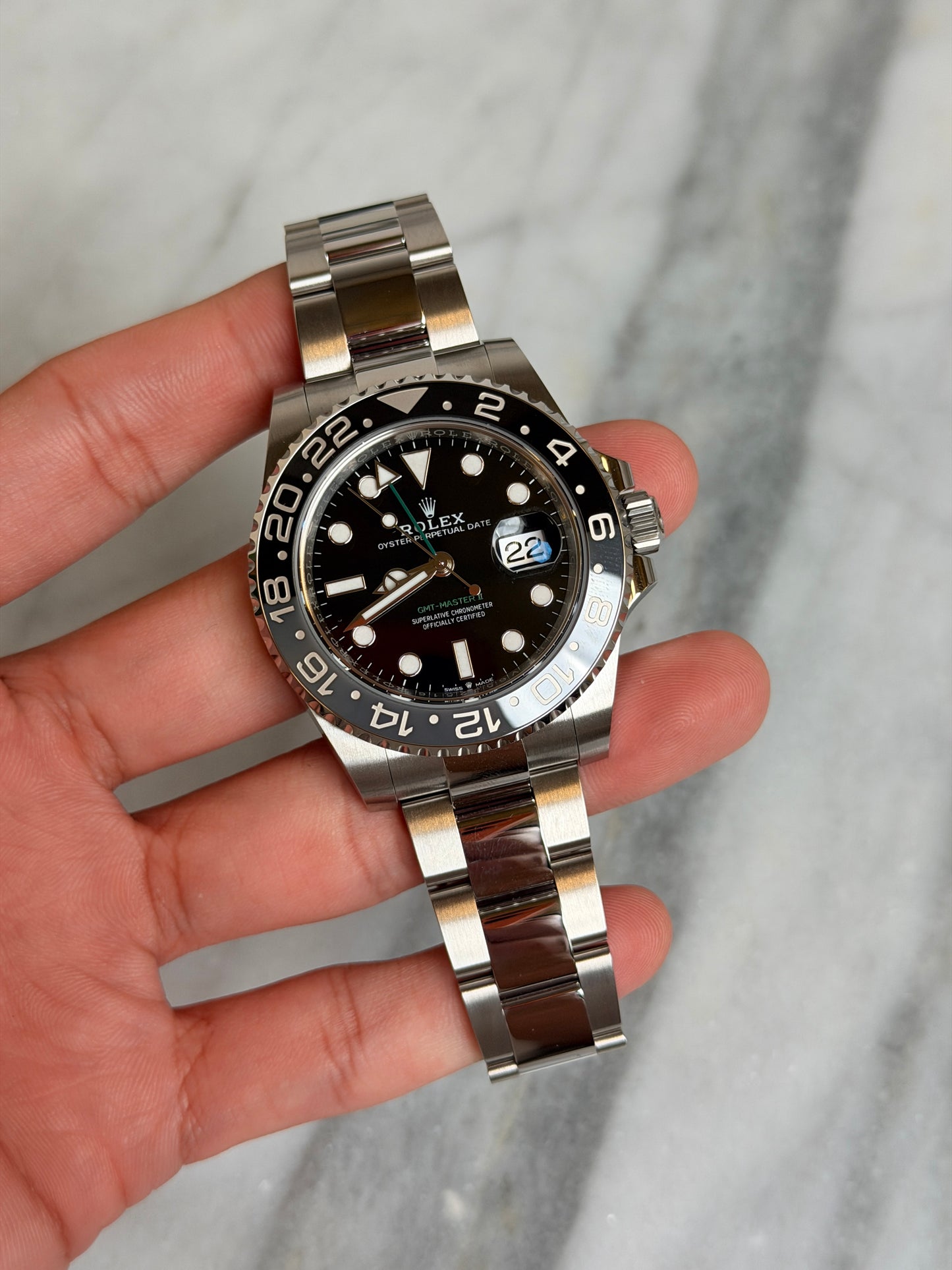 2025 126710GRNR Oyster Bruce Wayne New Complete w/ White Tag