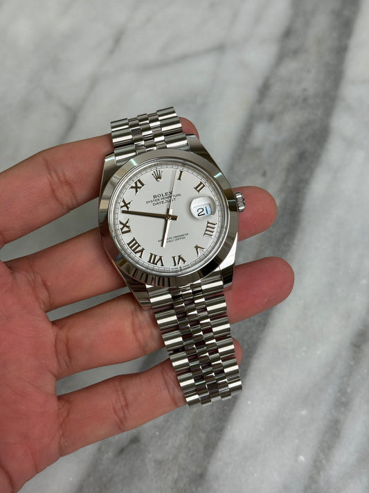 2025 126300 Jubilee White Roman New Complete w/ White Tag