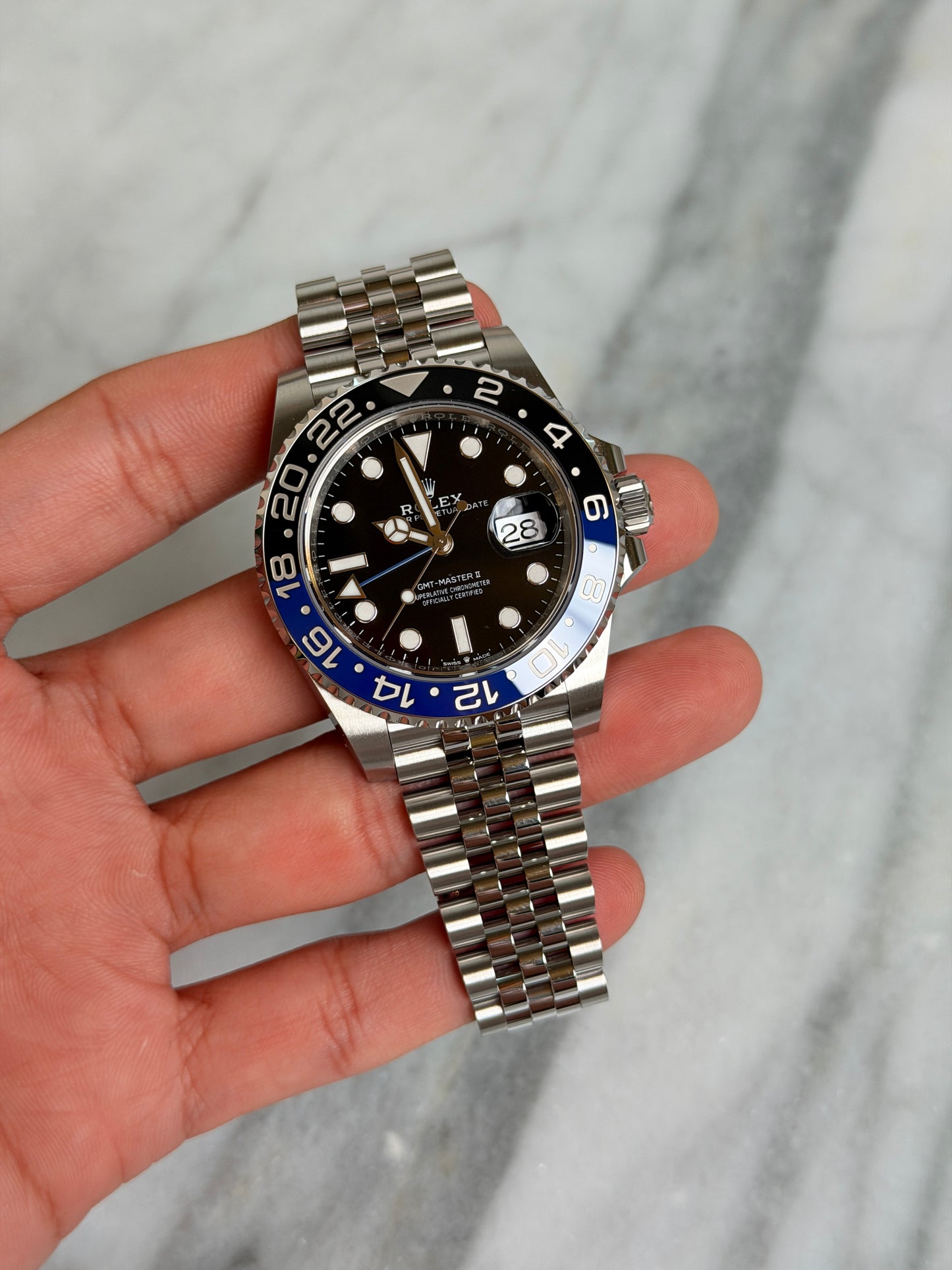 2025 126710BLNR Oyster Batman New, Partial Stickers Complete