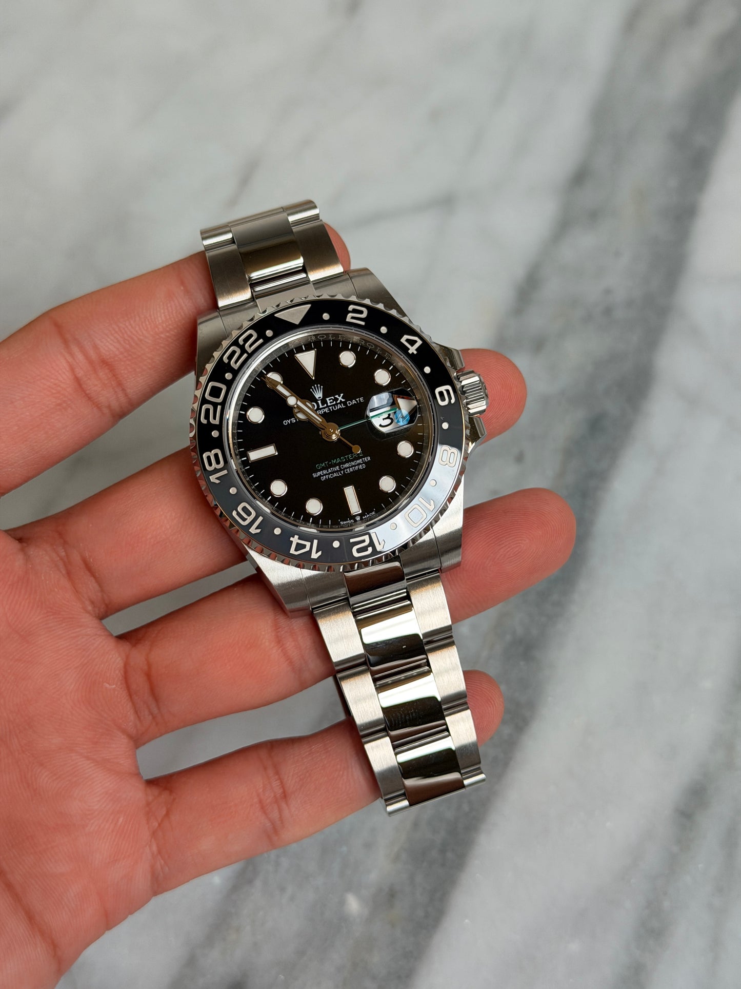 2025 126710GRNR Oyster Bruce Wayne New, Handling Complete w/ White Tag