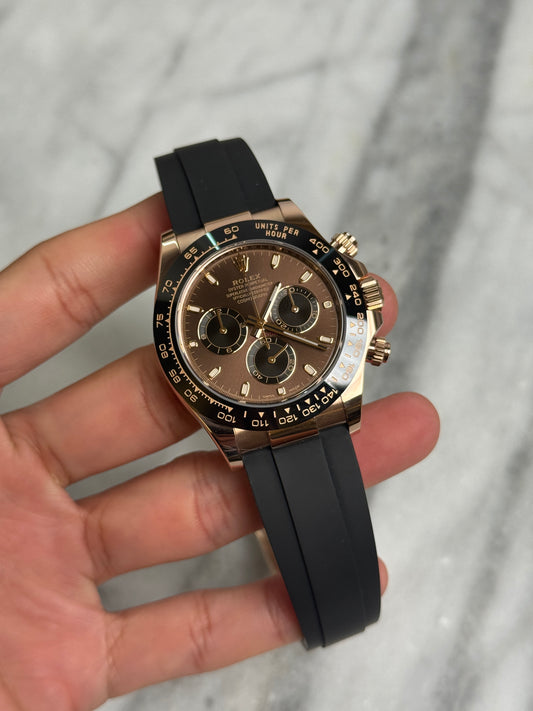 2021 116515LN Choco FG Straps Preowned and Polished Complete
