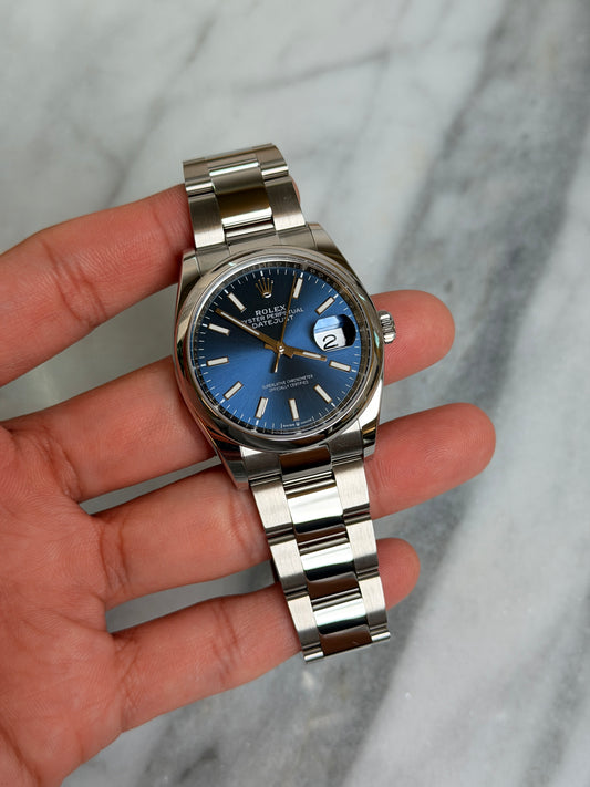 2024 126200 Oyster Blue Index DJ36 Preowned Complete