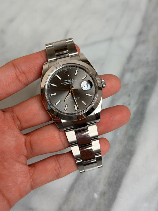 2025 126300 Oyster Grey Index Preowned Complete