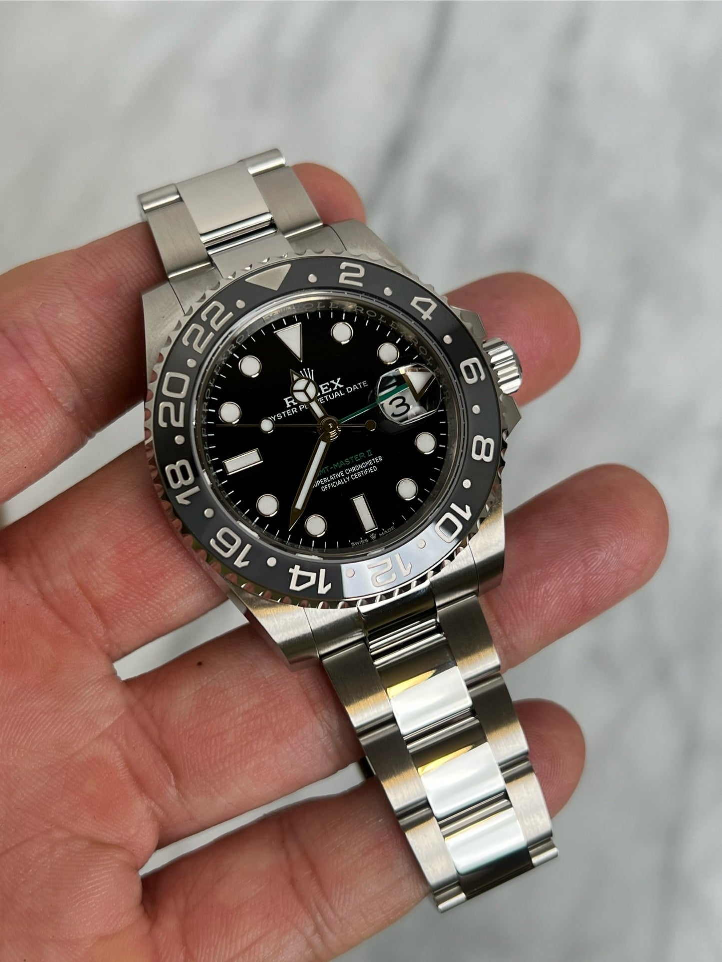 2025 126710GRNR Oyster Bruce Wayne Like New Complete