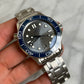 2025 21030422006001 Seamaster Diver 300M Grey Dial on Steel Bracelet New Complete