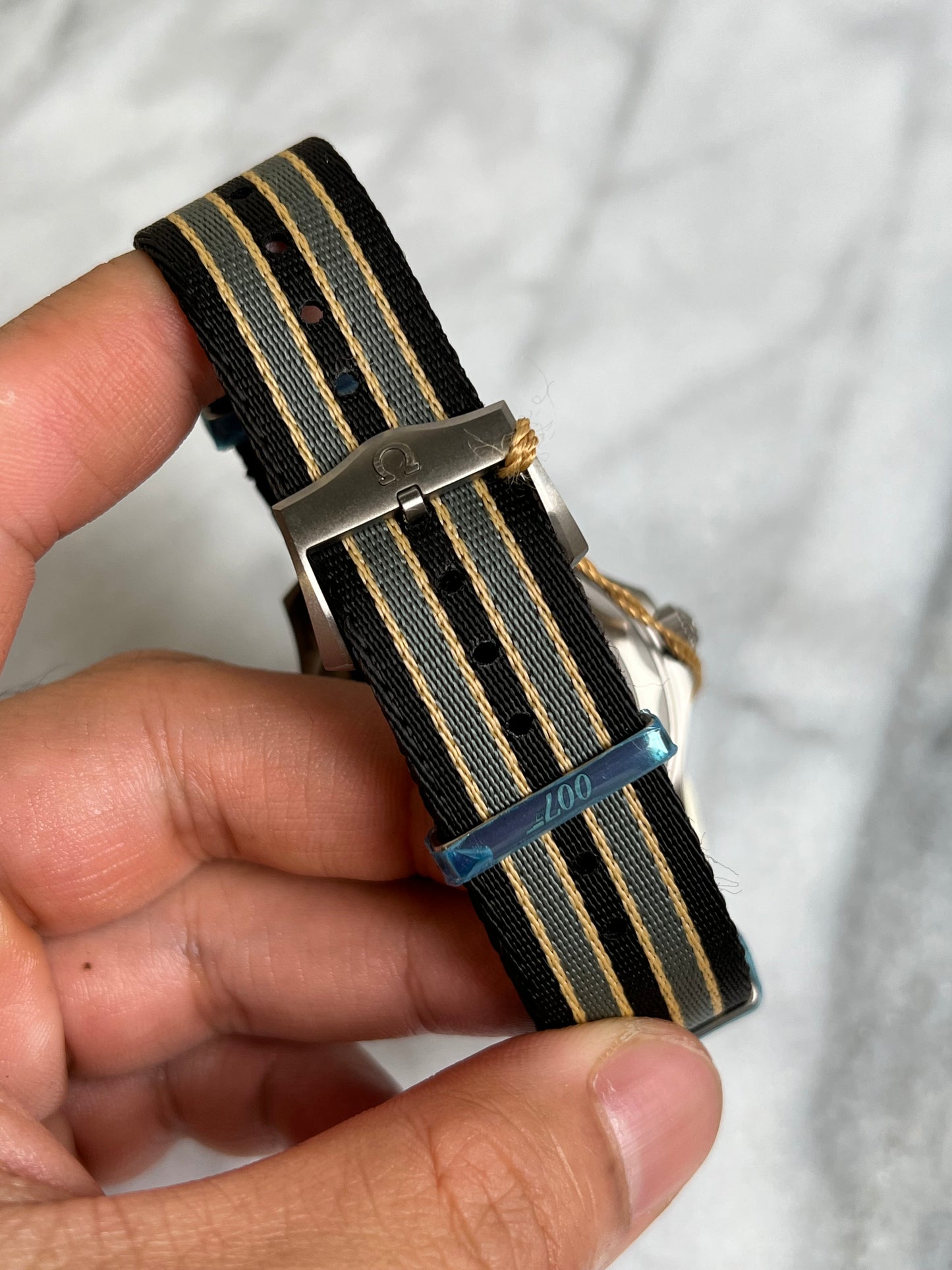 2025 21092422001001 Seamaster Diver 300M James Bond 007 Titanium on NATO strap New Complete