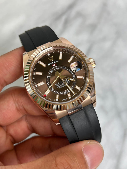 2024 326235 Choco Skyflex EF Straps Pre-Owned & Polished Complete
