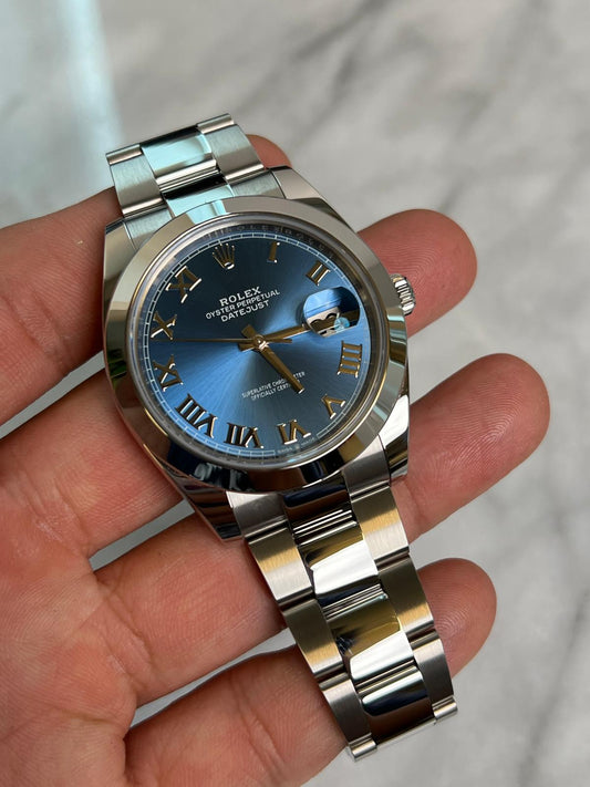 2024 126300 Oyster Blue Roman New Complete