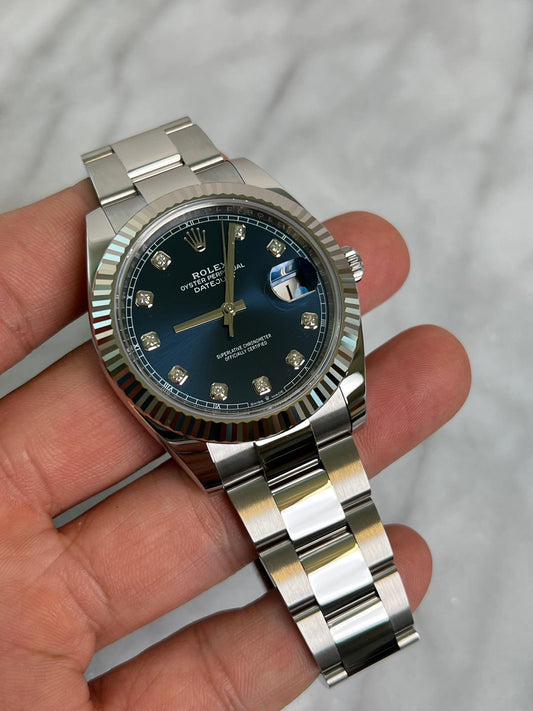 2025 126334G Oyster Blue Diamond New Complete