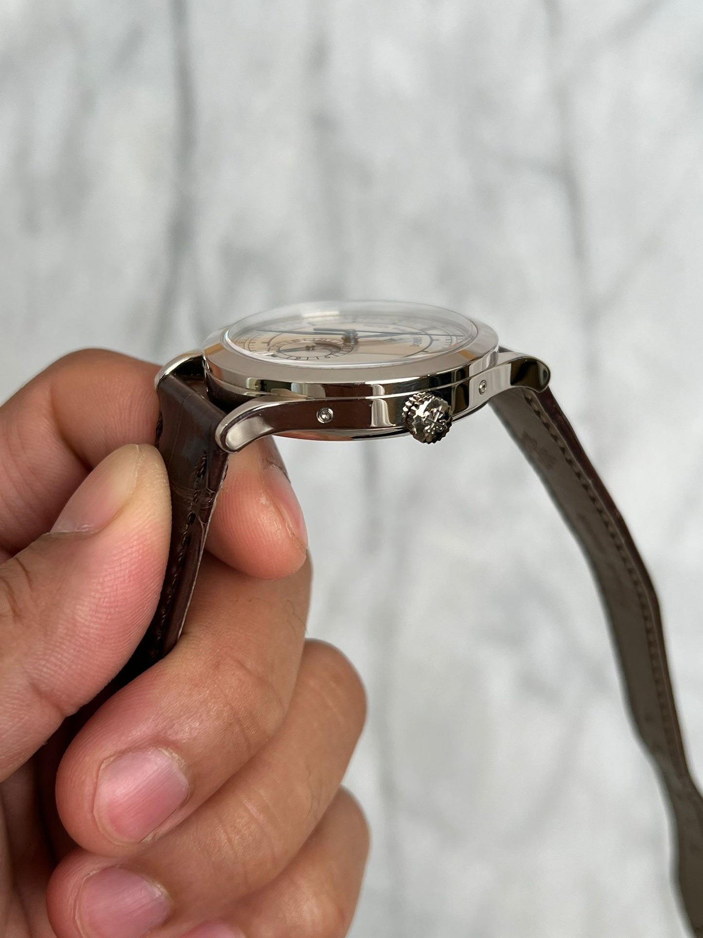 N/A 5396G-001 White Annual Calendar Preowned Watch Only
