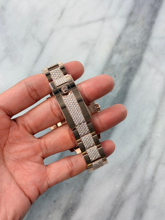 2021 126755SARU Pave Dial with Pave Bracelet Preowned Good Complete
