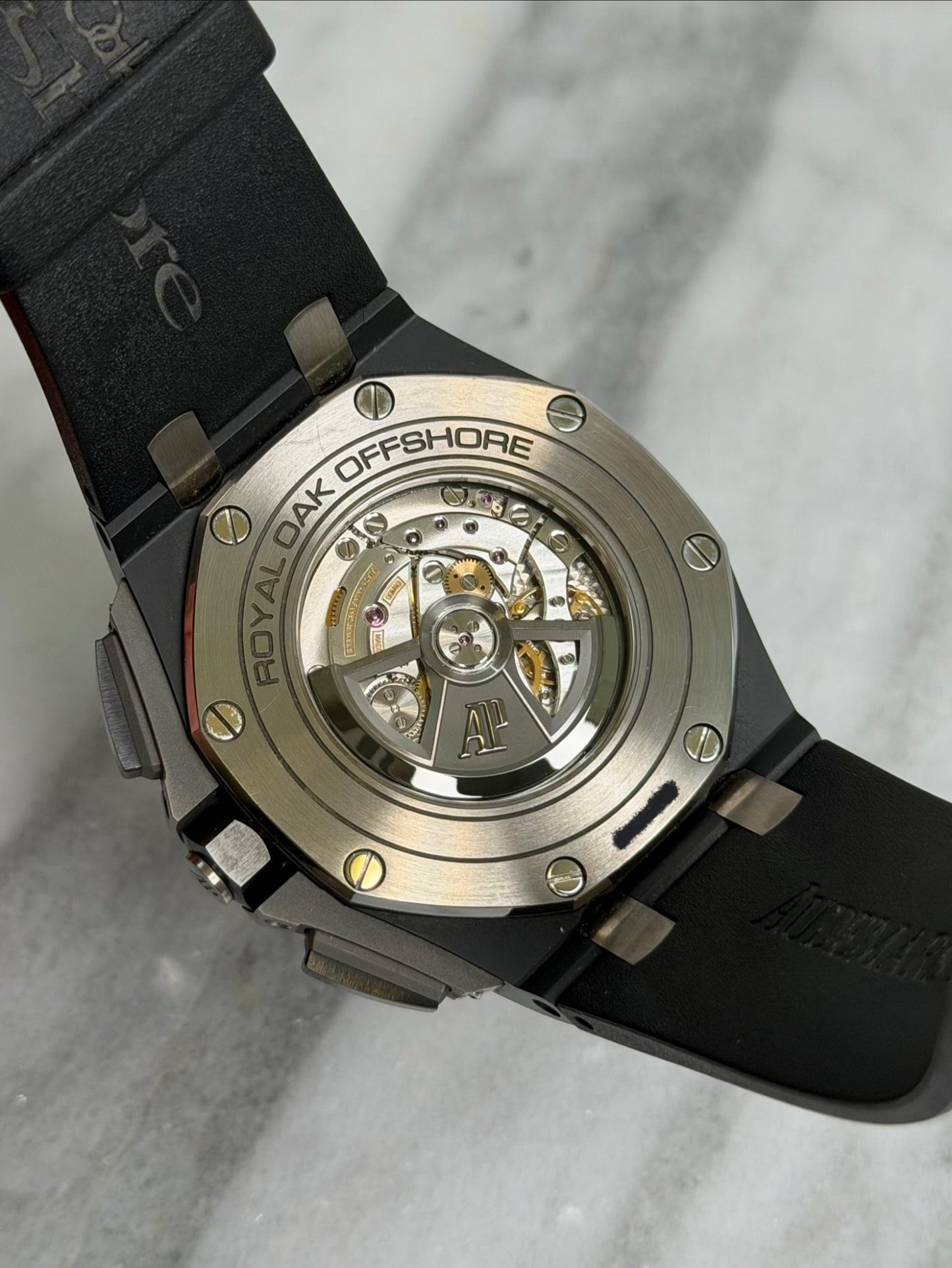 AP 2017 26405CE.OO.A002CA.02 Black Ceramic Offshore Preowned Good Complete 14483