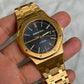 AP 2018 15400OR.OO.1200OR.01 Blue on Bracelet, Swapped Dial by AP Preowned Watch/Warranty 14136