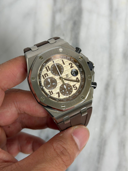AP N/A 26470ST Safari Preowned and Polished Watch/Box/Photocopy of Warranty Only 14375