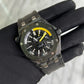 2013 15706AU.OO.A002CA.01 Carbon Diver Preowned, Scratch on Crystal Complete
