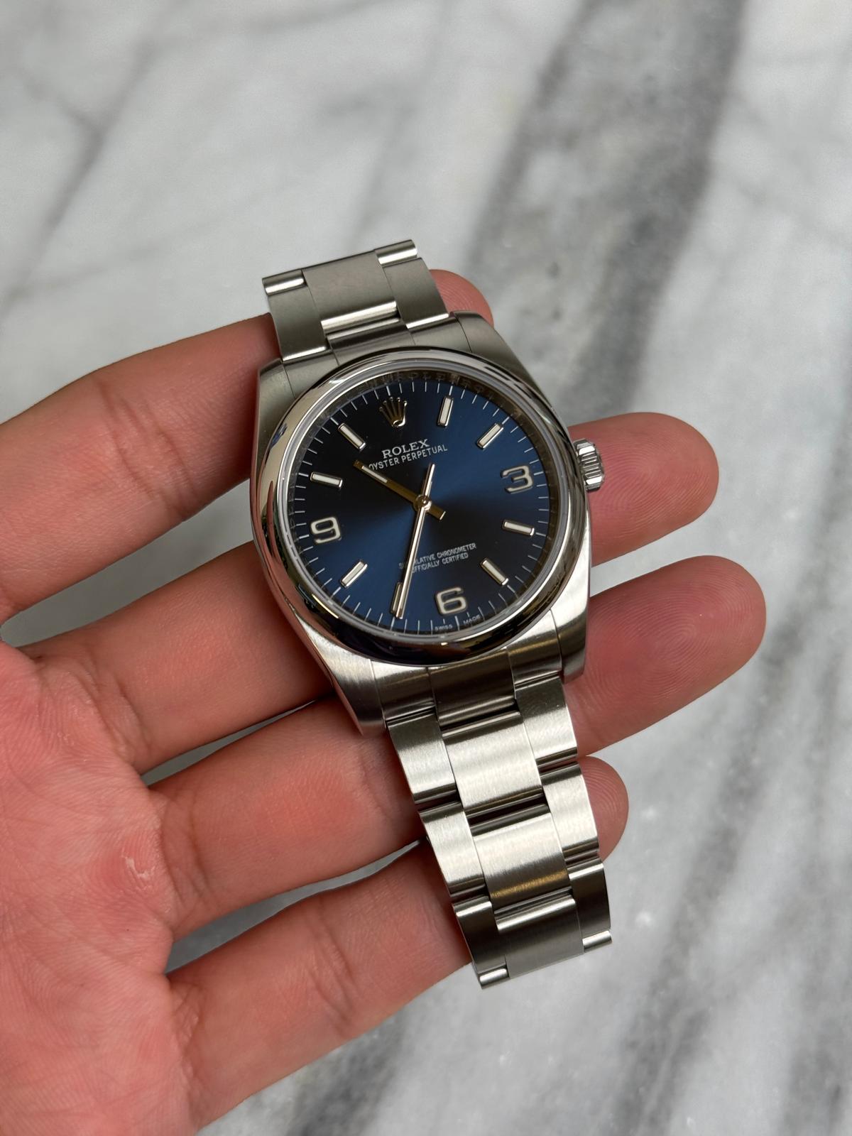 2014 116000 Blue Arabic OP36 Preowned Good Watch/Card -2