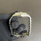N/A 118239A Silver Diamond DD36, Hidden Clasp Preowned Watch Only, 6 Screws