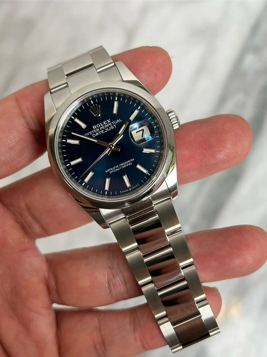 2025 126200 Oyster Blue Index DJ36 New Complete