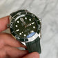 2024 21032422010001 Green Seamaster Diver 300M 42 mm, steel on rubber strap New Complete