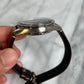Omega 2025 33212415101001 Speedmaster SS Chronograph Black Dial on Brown Leather Strap New Complete 12487