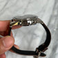 Omega 2025 33212415101001 Speedmaster SS Chronograph Black Dial on Brown Leather Strap New Complete 12487