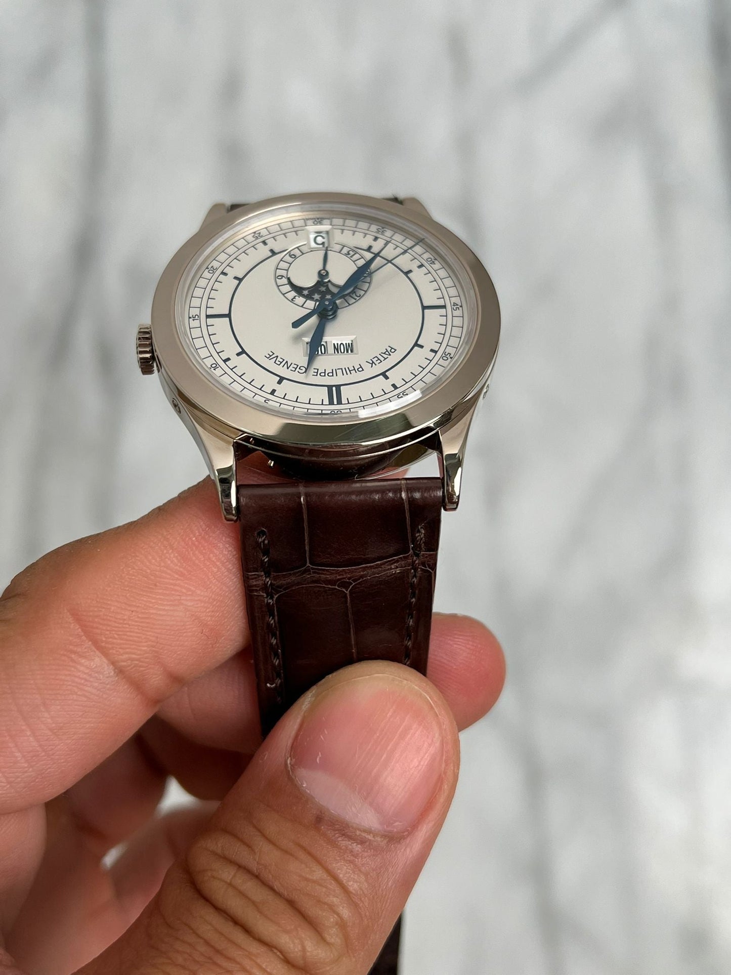 Patek N/A 5396G - 001 White Annual Calendar Preowned Watch Only 11656