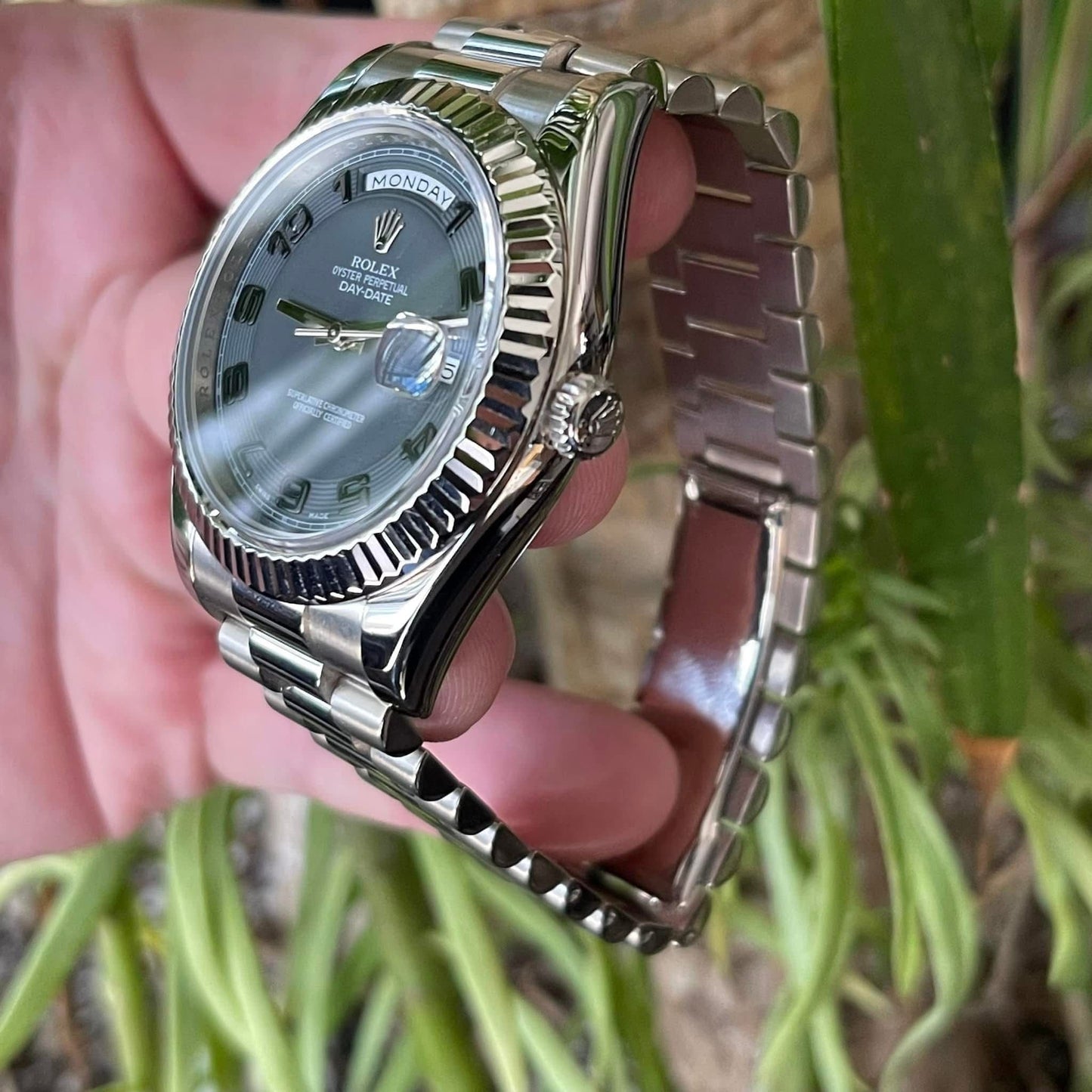 Rolex 2010 218239 Grey Arabic Numeral DD41 Preowned Complete, 9 Screws 6194