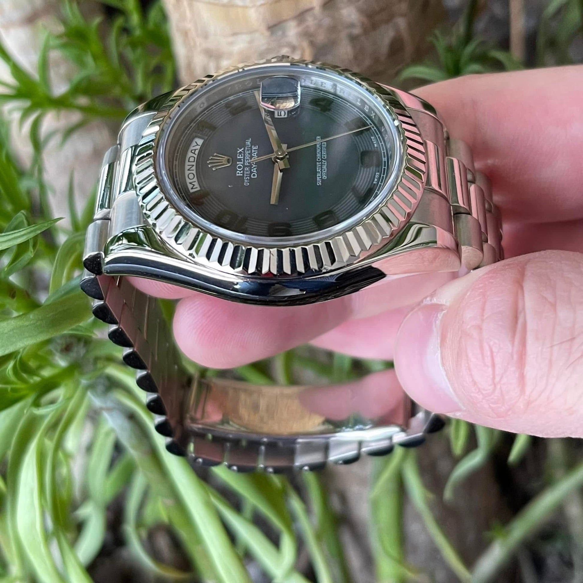 Rolex 2010 218239 Grey Arabic Numeral DD41 Preowned Complete, 9 Screws 6194