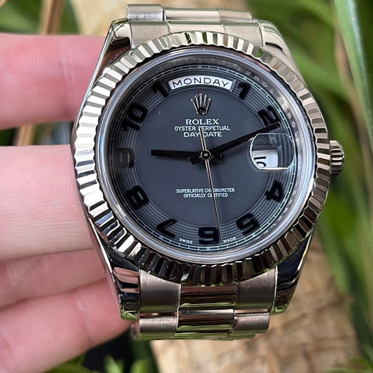 Rolex 2010 218239 Grey Arabic Numeral DD41 Preowned Complete, 9 Screws 6194