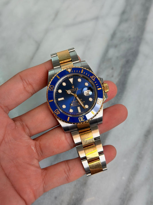 Rolex 2015 116613LB Bluesy Preowned Complete 14549