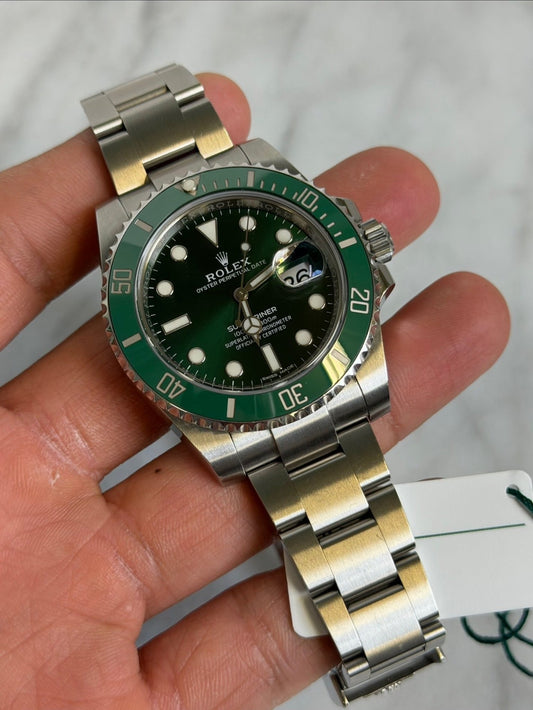 Rolex 2017 116610LV Hulk Preowned Complete w/ White Tag 14777