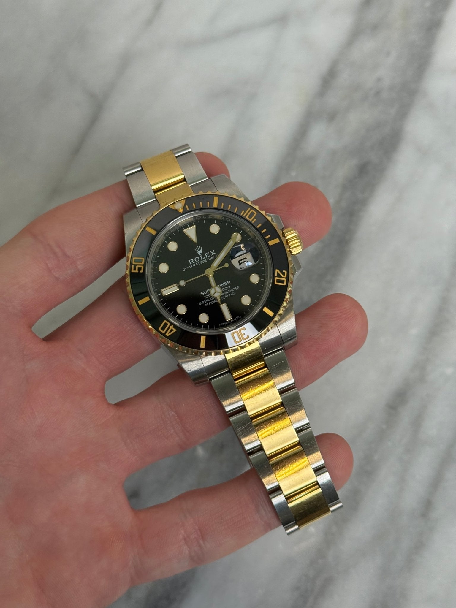 Rolex 2017 116613LN Black Preowned Complete 14709