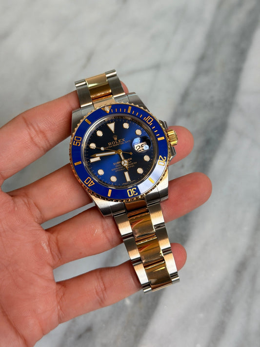 Rolex 2018 116613LB Bluesy Preowned Complete 14591