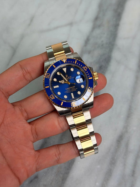 Rolex 2019 116613LB Bluesy Preowned Complete 14856
