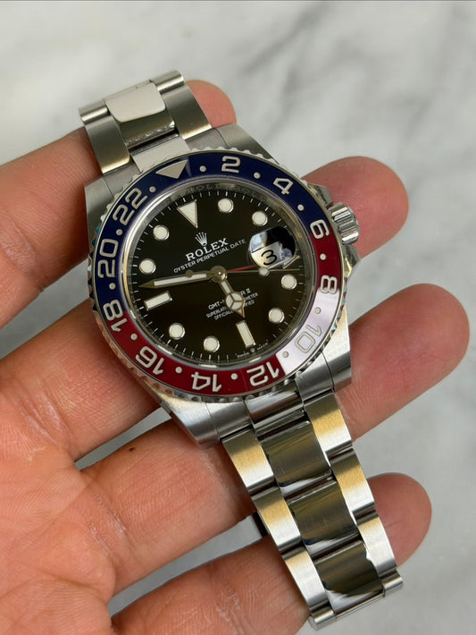 Rolex 2020 126710BLRO Oyster Pepsi Preowned NFC Complete 14796