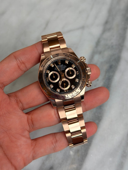 Rolex 2021 116505G Black Diamond Preowned Complete 13971