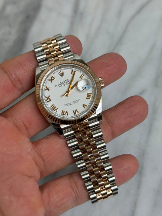 Rolex 2021 126231 Jubilee White Roman DJ36 Preowned Complete 14495