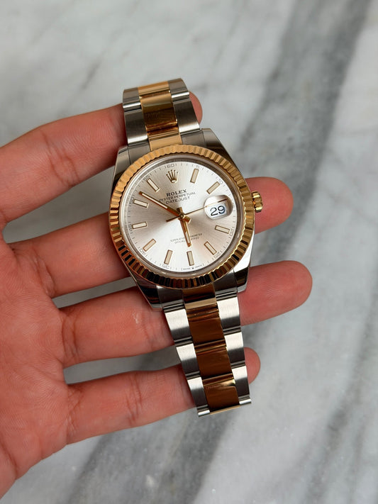 Rolex 2021 126333 Oyster Silver Index Preowned and Polished Complete 13589