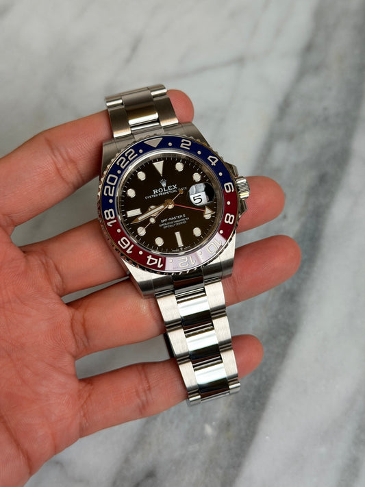 Rolex 2021 126710BLRO Oyster Pepsi Preowned Complete 14233