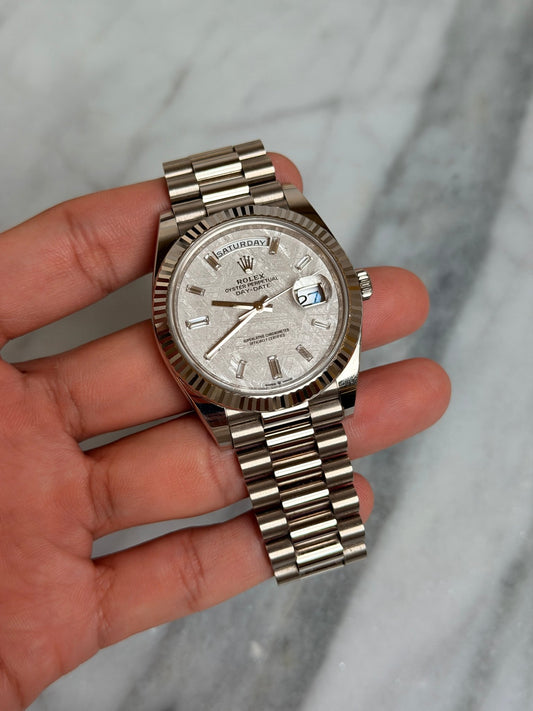Rolex 2021 228239A Meteorite Baguette Preowned Complete 13902
