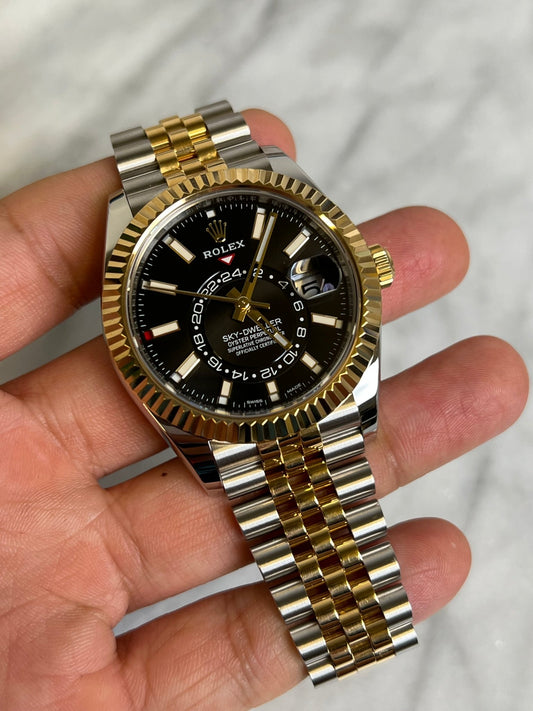 Rolex 2021 326933 Jubilee Black Sky Preowned and Polished Complete 13656