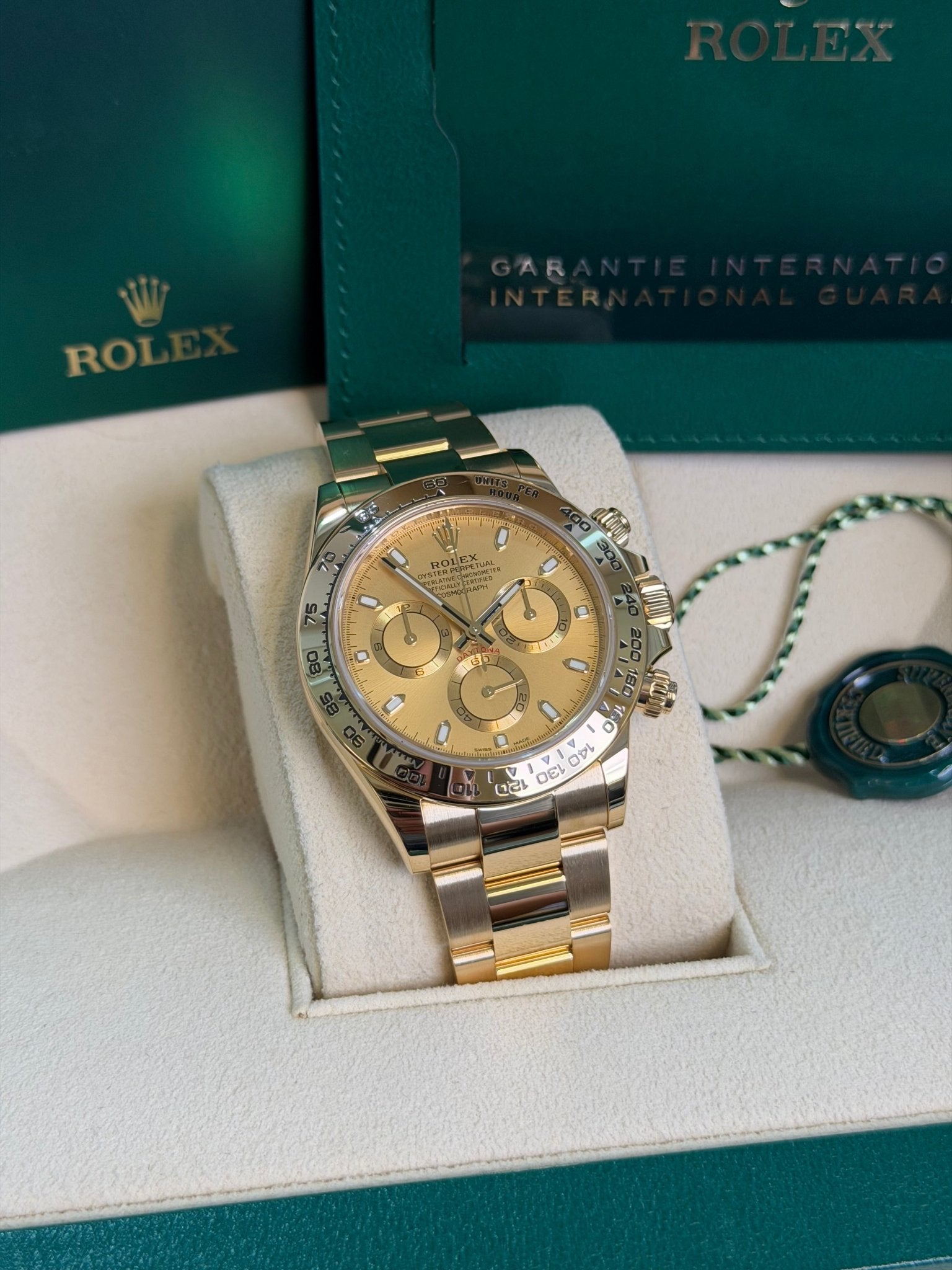 Rolex 2022 116508 Champ Preowned and Polished Complete w/ White Tag 14873