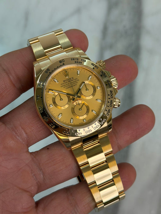 Rolex 2022 116508 Champ Preowned and Polished Complete w/ White Tag 14873