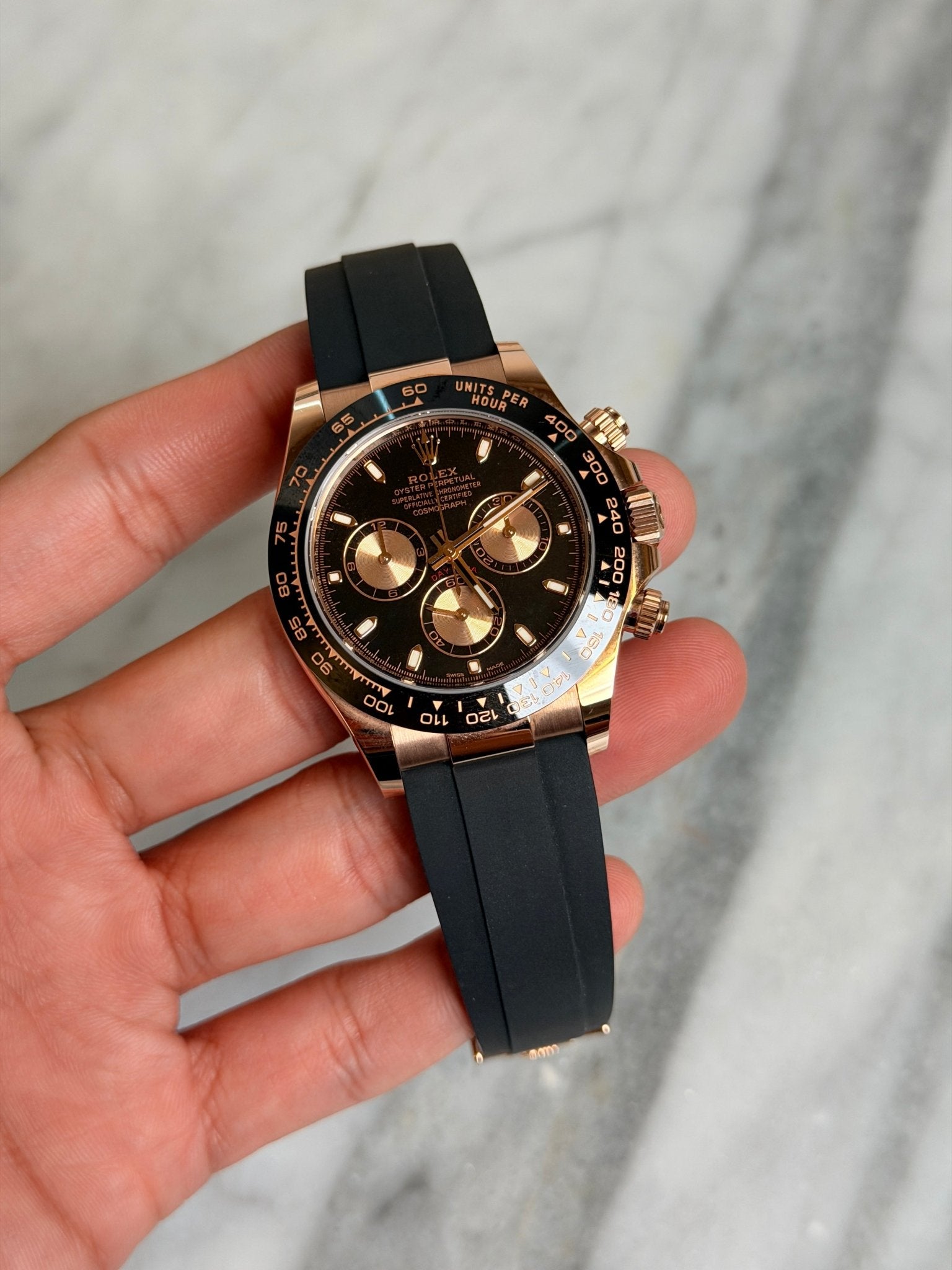 Rolex 2022 116515LN Black, EF Straps Preowned Complete 14771