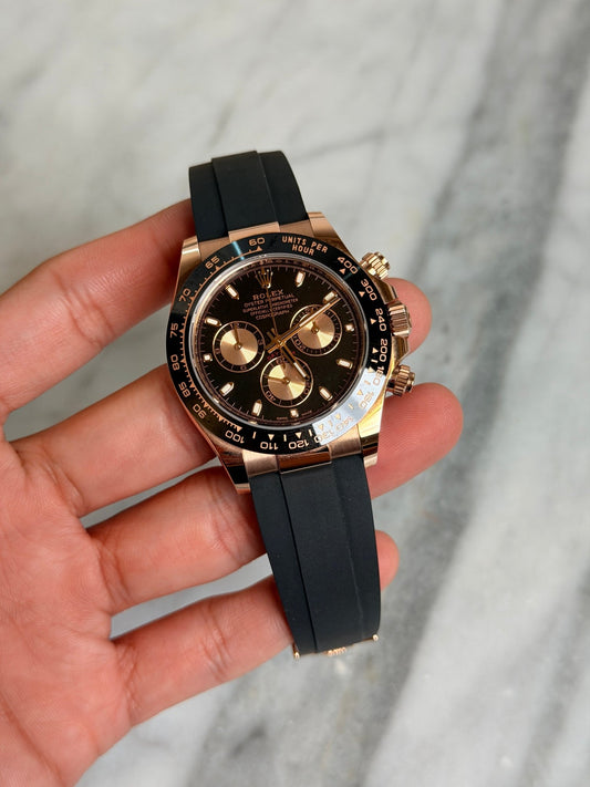 Rolex 2022 116515LN Black, EF Straps Preowned Complete 14771