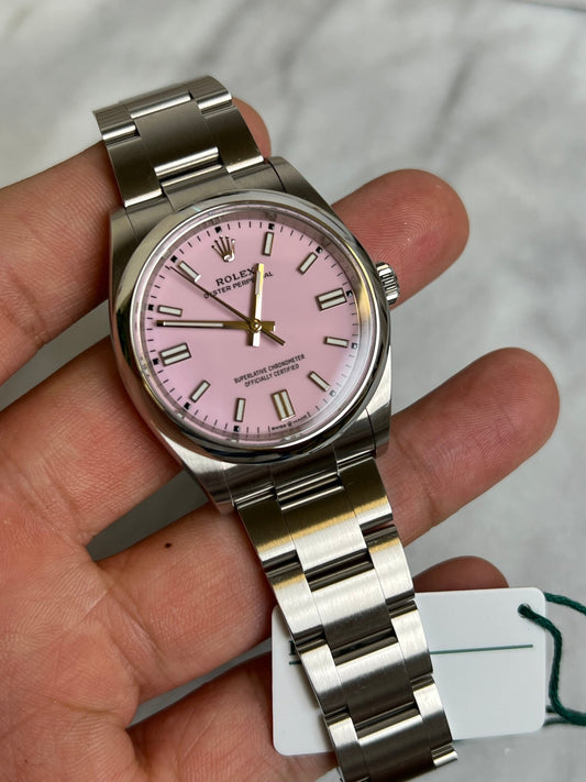 Rolex 2022 126000 Pink OP36 Preowned Complete w/ White Tag 14072