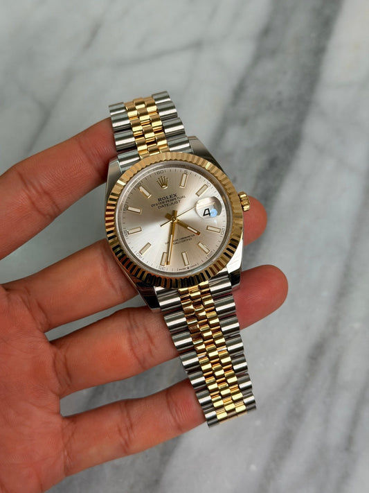 Rolex 2022 126333 Jubilee Silver Index Preowned Complete w/ White Tag 14858