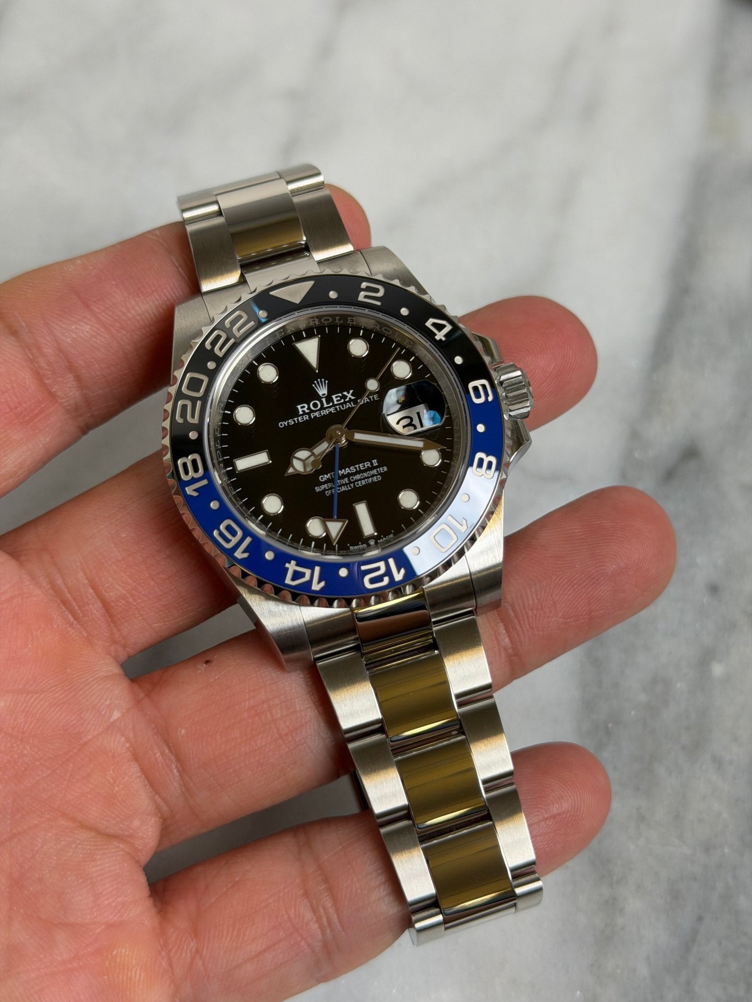 Rolex 2022 126710BLNR Oyster Batman Preowned and Polished Complete 14443