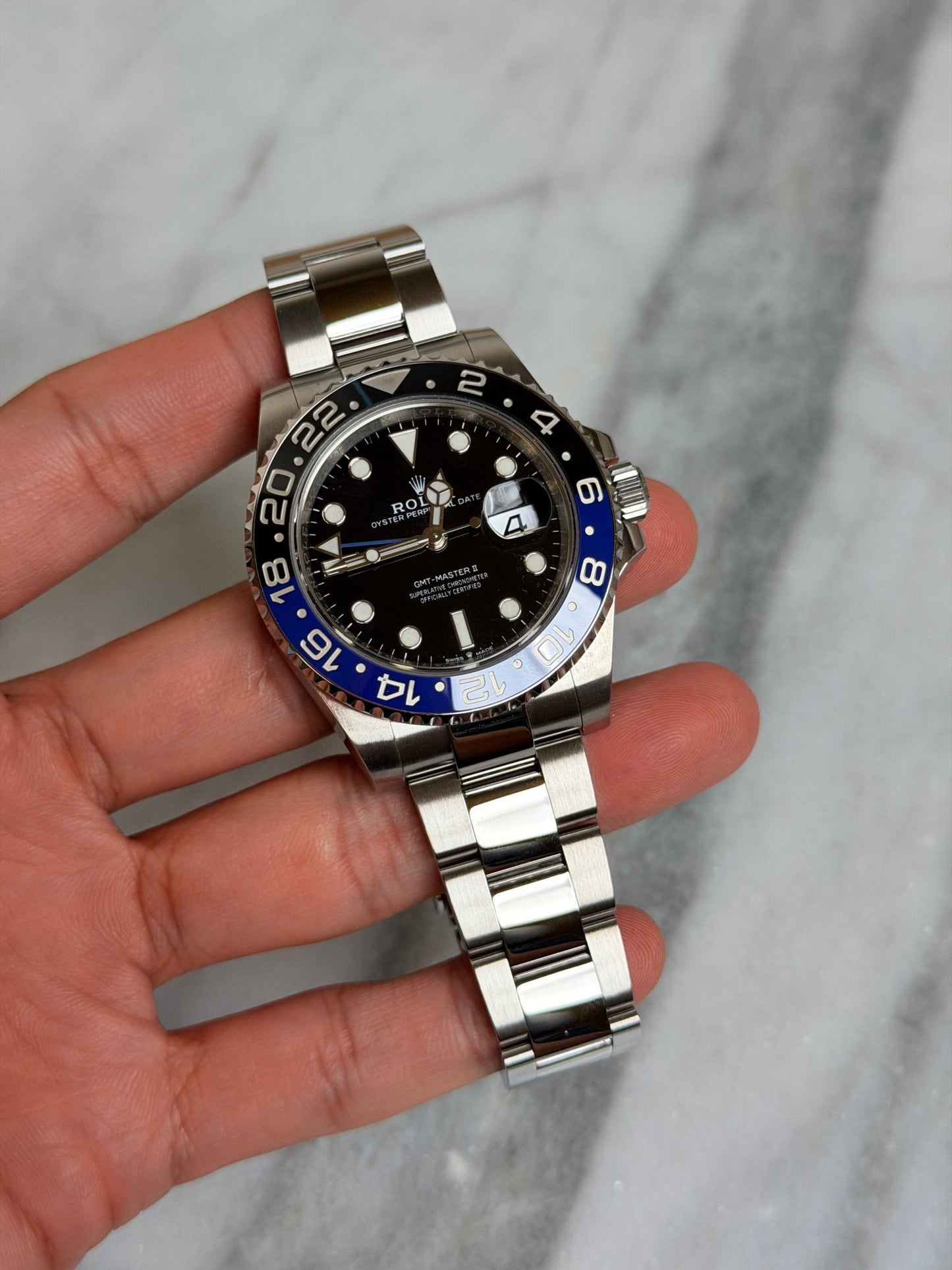 Rolex 2022 126710BLNR Oyster Batman Preowned Complete 14150